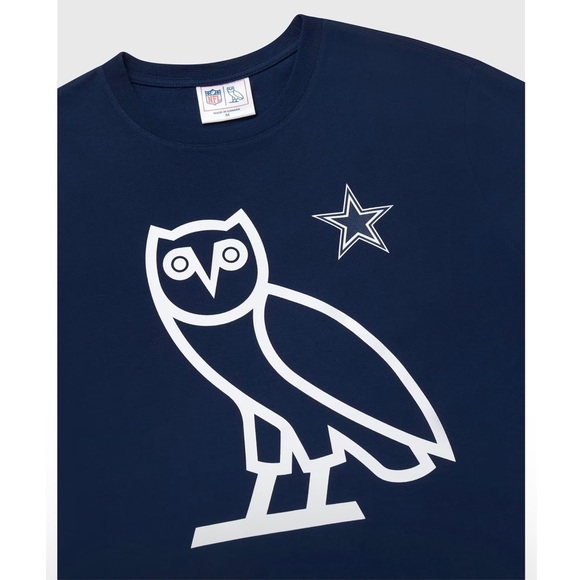 OVO X NFL DALLAS COWBOYS OG OWL T-SHIRT SIZE SMALL - Picture 3 of 4